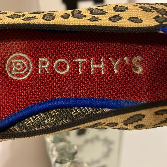 Rothy’s  Retired  Leopard Print Round Toe Slip on Ballet Flats Women Size 7 - Picture 10 of 10